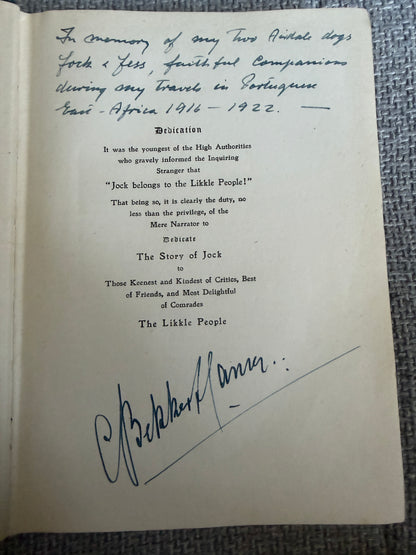 1919 Jock Of The Bushveld - Sir Percy Fitzpatrick (E. Caldwell illust) Longmans, Green & Co Ltd