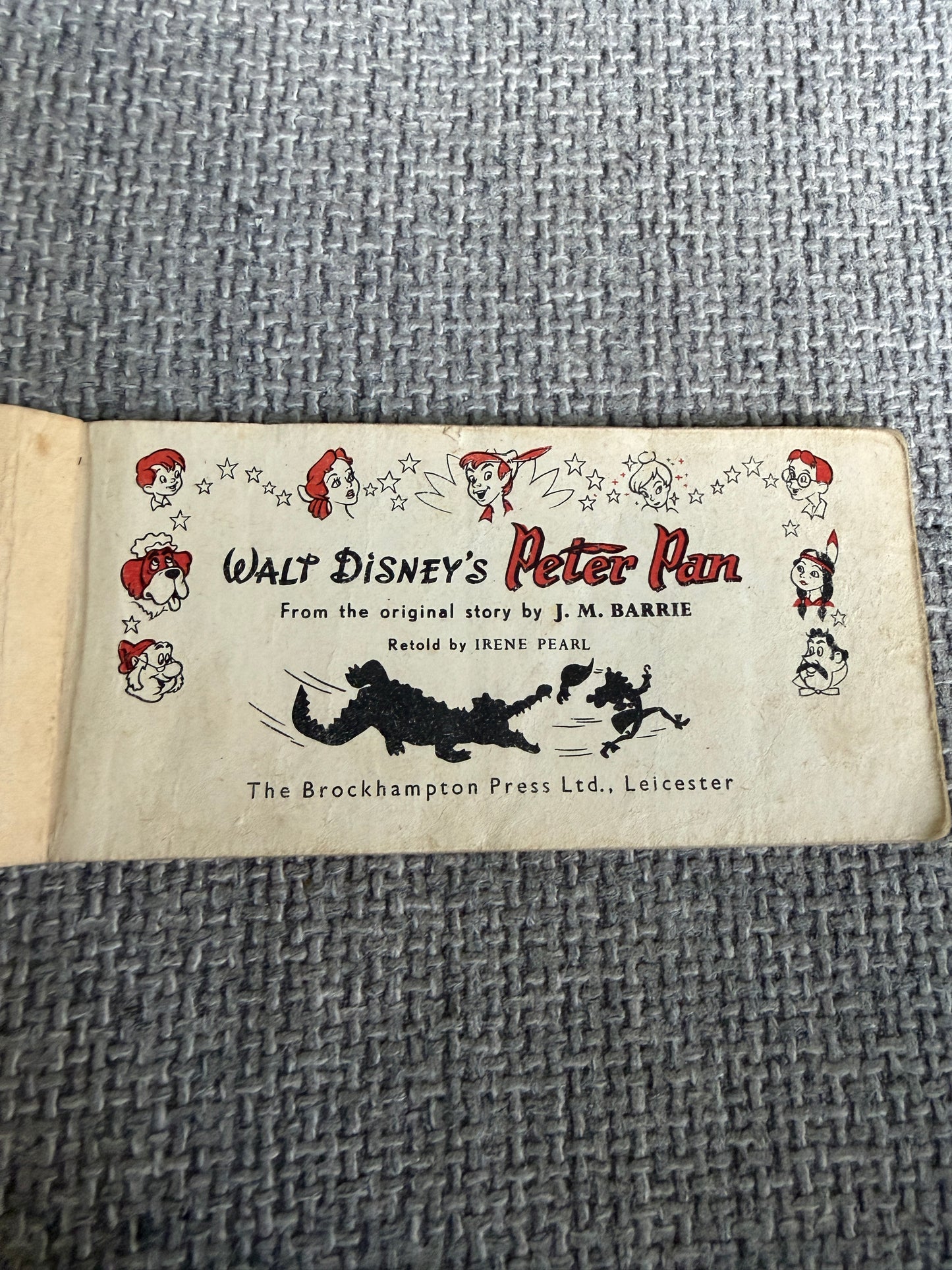 1953*1st* Peter Pan J. M. Barrie story retold by Irene Pearl (Brockhampton Press)