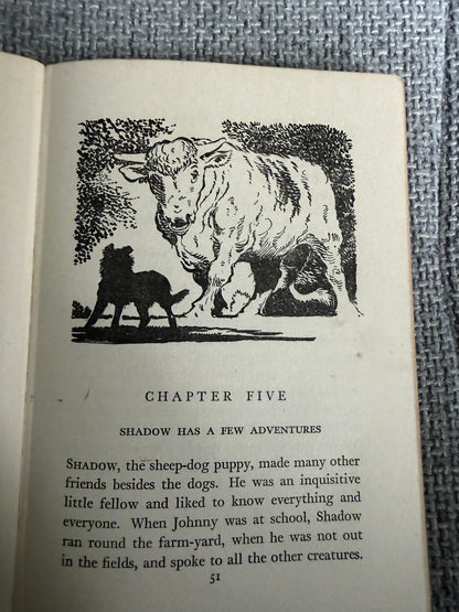 1955 Shadow The Sheep Dog - Enid Blyton (G. W. Backhouse illust) Collins Seagull Library