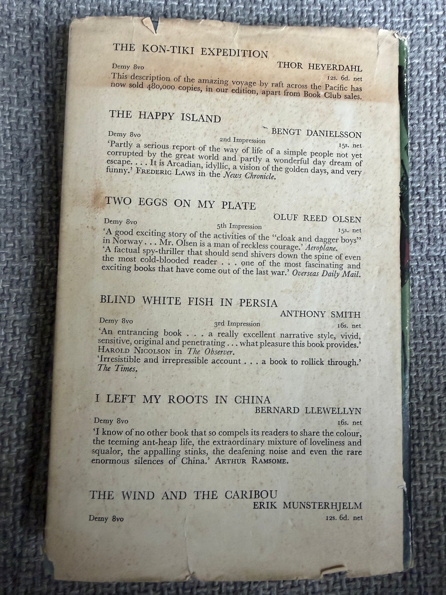 1953 Jungle Green - Arthur Campbell (George Allen & Unwin)