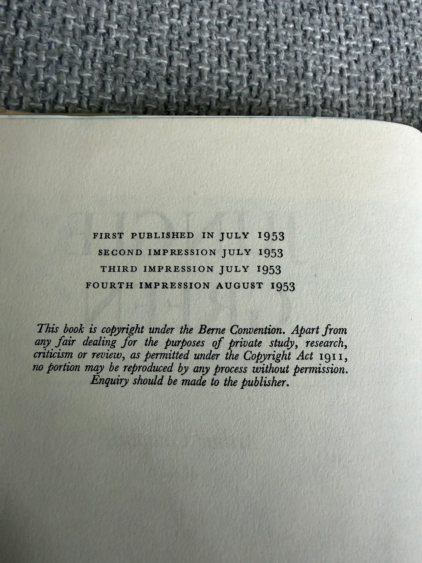 1953 Jungle Green - Arthur Campbell (George Allen & Unwin)