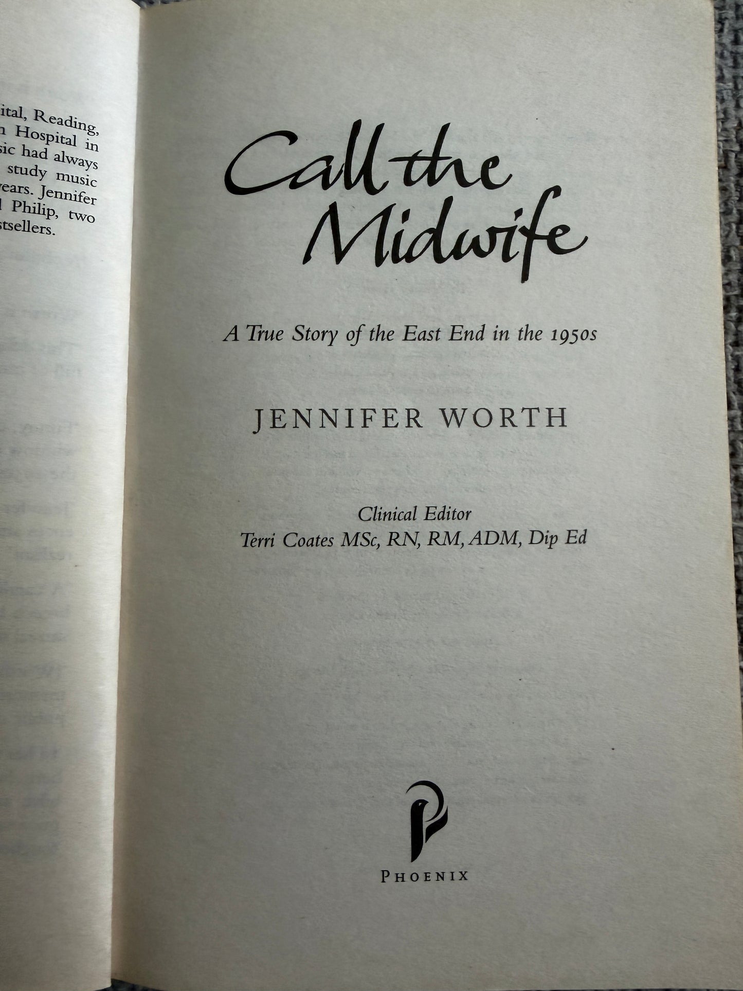 2008 Call The Midwife - Jennifer Worth (Phoenix Pub)
