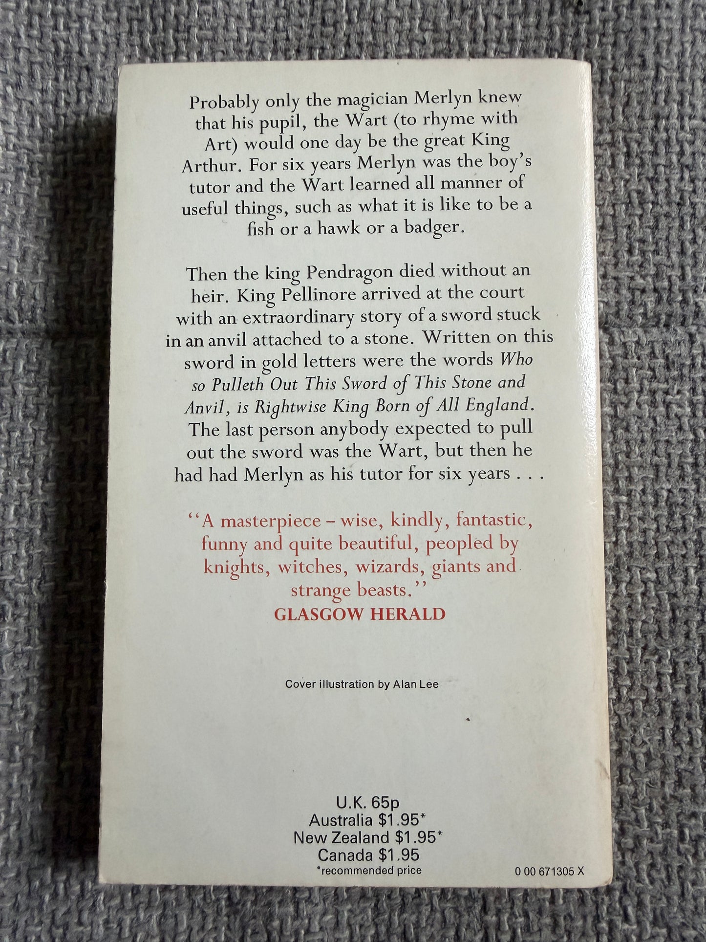 1977 The Sword In The Stone - T. H. White (Fontana Lions)