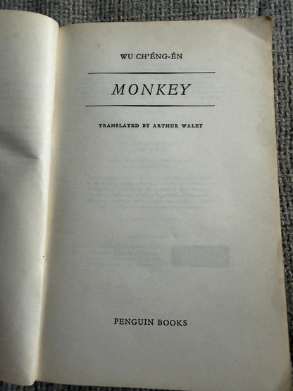 Monkey - Wu Ch’Êng-Ên translated by Arthur Waley (Penguin Classics) undated