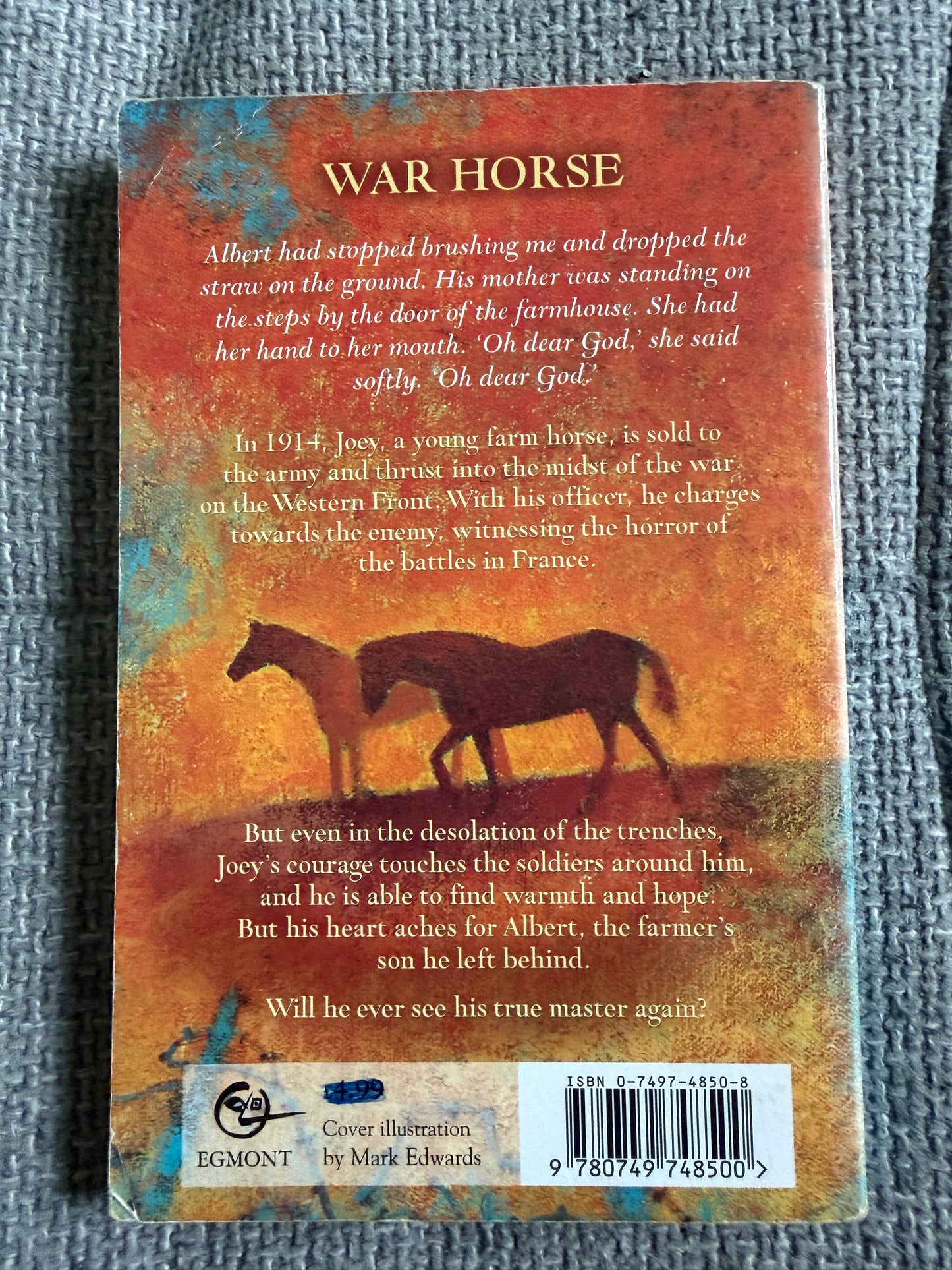 2002 War Horse - Michael Morpurgo (Egmont)