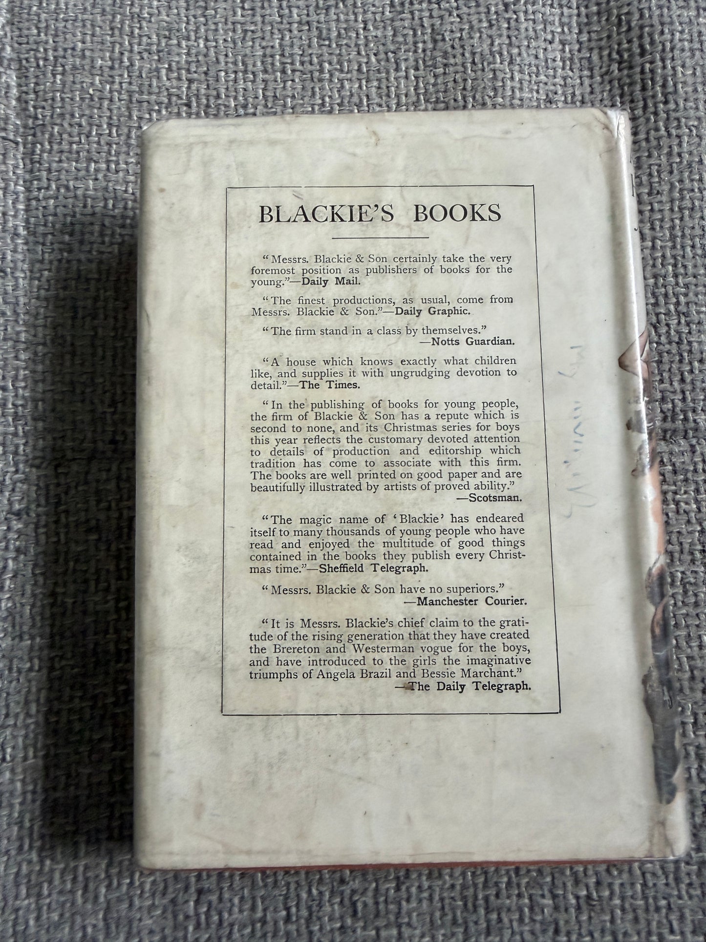 1923*1st*A Heather Holiday - May Wynne (the pseudonym of Mabel Winifred Knowles (Blackie & Son)