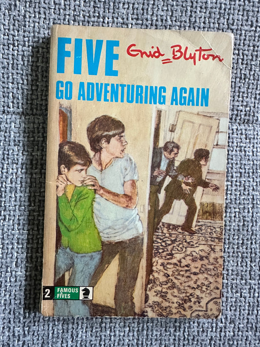 1973 Five Go Adventuring Again - Enid Blyton(Eileen A. Soper) Knight Books