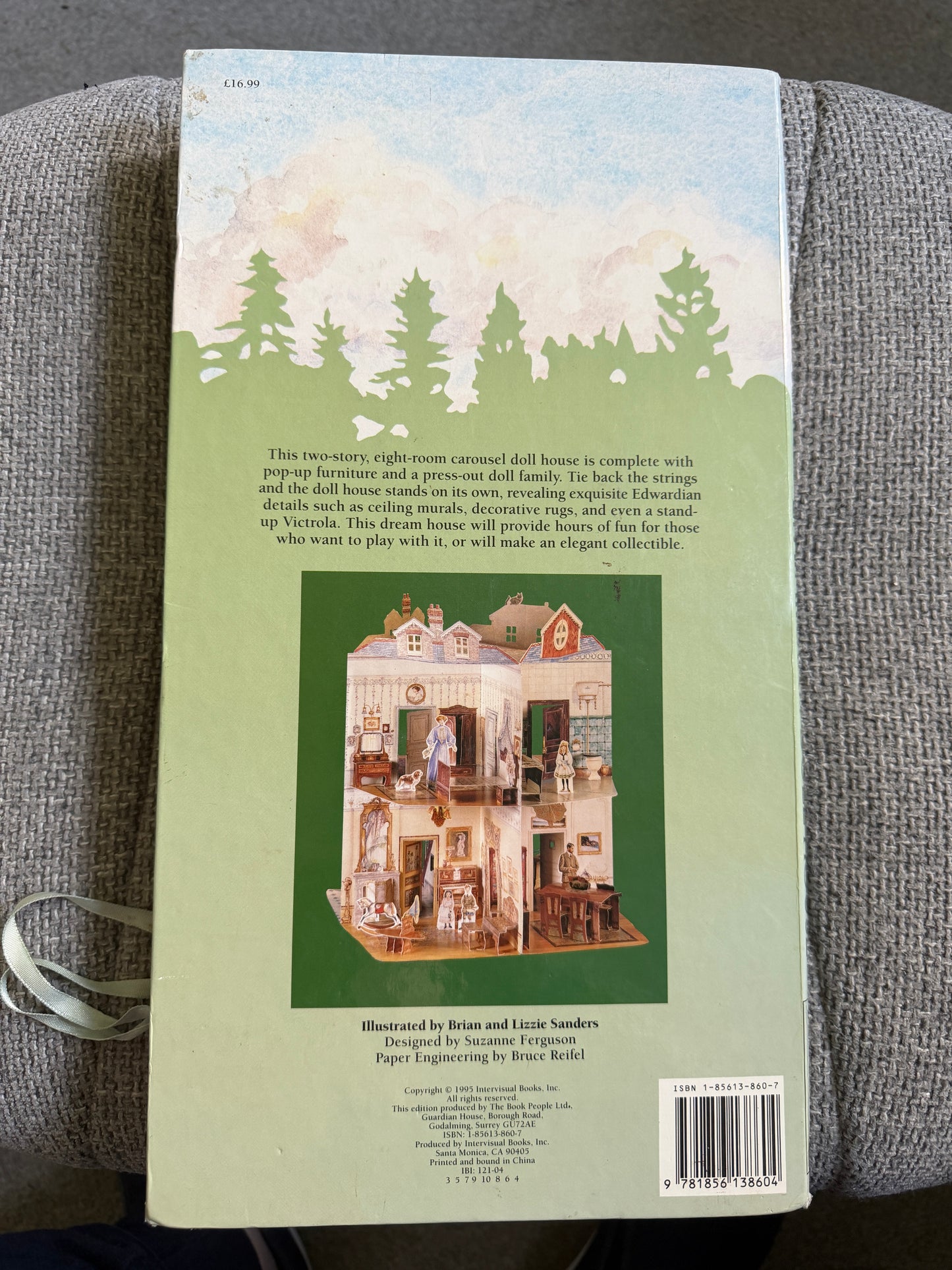1995 A Three Dimensional Edwardian Doll House (No people) Brian & Lizzie Saunders illustration. Designed by Suzanne Ferguson, Paper Engineered by Bruce Reifel (The Book People Ltd) 39.5cm x 21.5cm