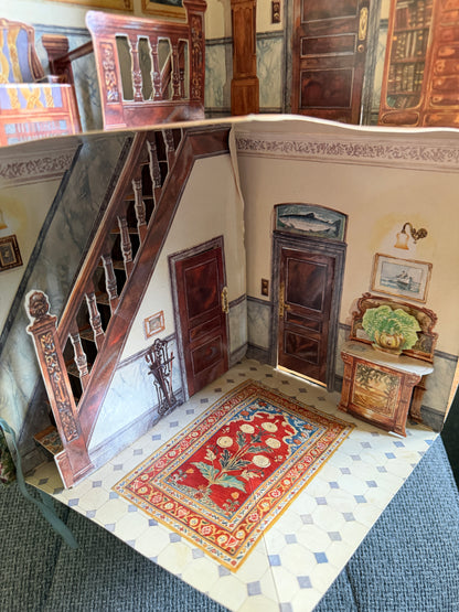 1995 A Three Dimensional Edwardian Doll House (No people) Brian & Lizzie Saunders illustration. Designed by Suzanne Ferguson, Paper Engineered by Bruce Reifel (The Book People Ltd) 39.5cm x 21.5cm