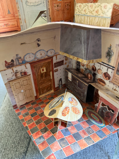 1995 A Three Dimensional Edwardian Doll House (No people) Brian & Lizzie Saunders illustration. Designed by Suzanne Ferguson, Paper Engineered by Bruce Reifel (The Book People Ltd) 39.5cm x 21.5cm