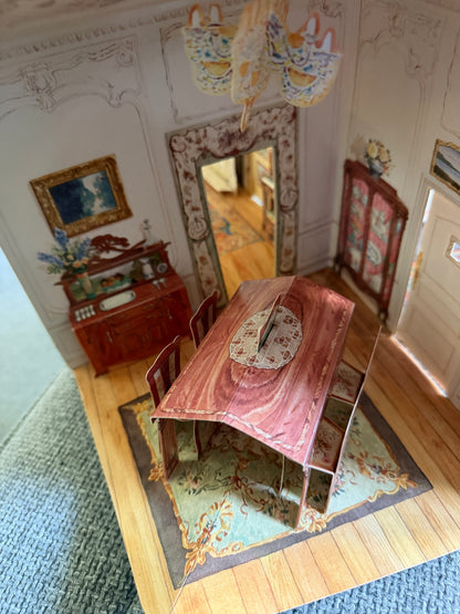 1995 A Three Dimensional Edwardian Doll House (No people) Brian & Lizzie Saunders illustration. Designed by Suzanne Ferguson, Paper Engineered by Bruce Reifel (The Book People Ltd) 39.5cm x 21.5cm