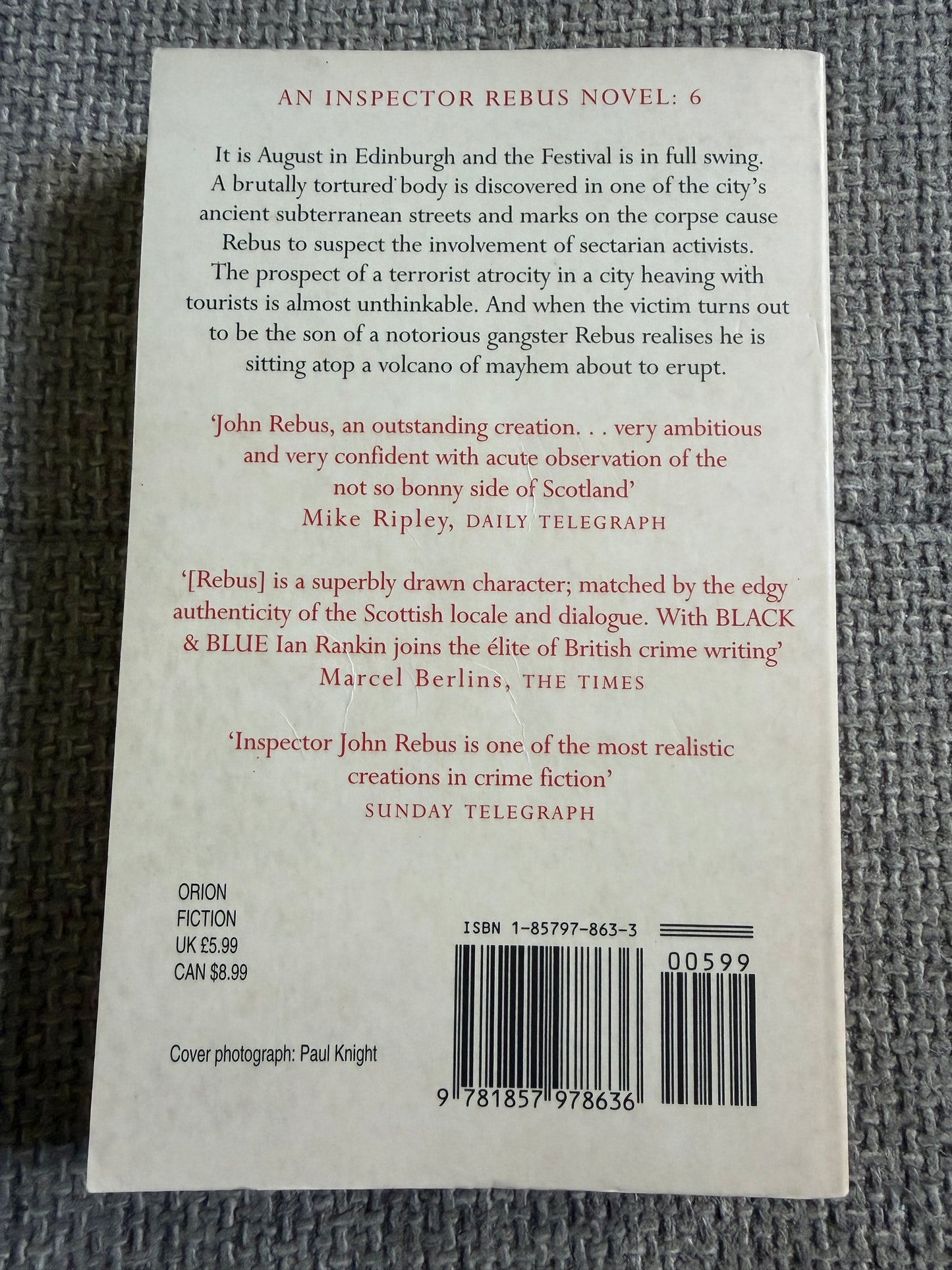 1999 Mortal Causes - Ian Rankin (Orion)