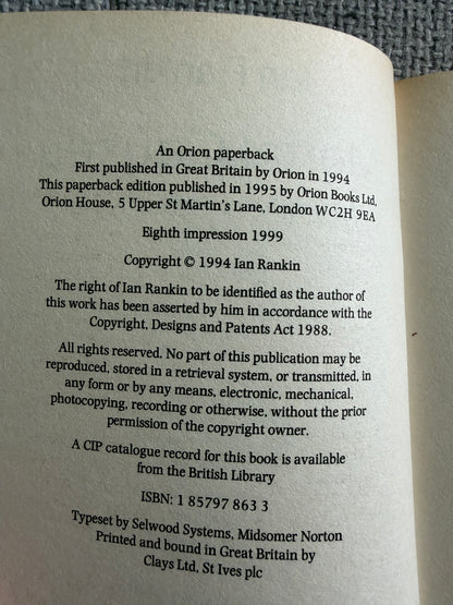 1999 Mortal Causes - Ian Rankin (Orion)