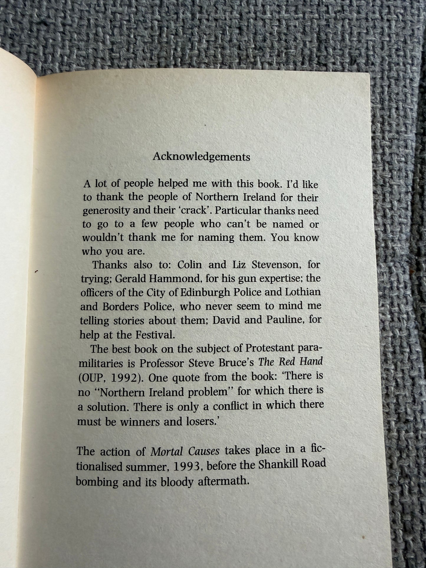 1999 Mortal Causes - Ian Rankin (Orion)