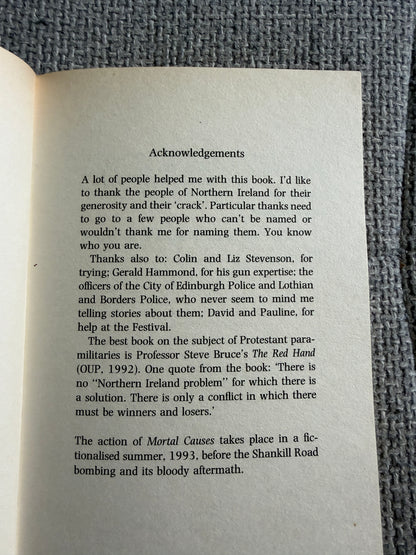 1999 Mortal Causes - Ian Rankin (Orion)
