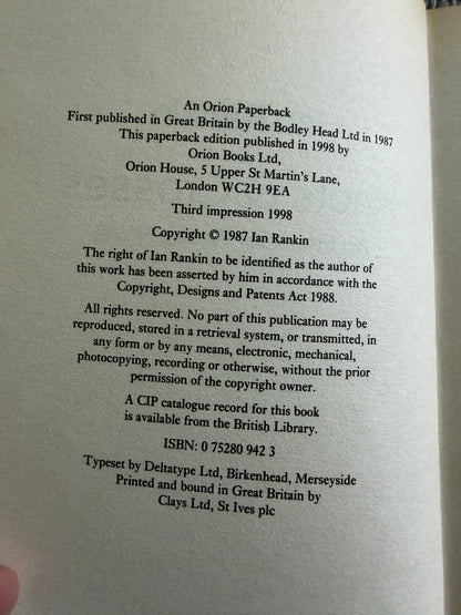 1998 Knots & Crosses - Ian Rankin (Orion)
