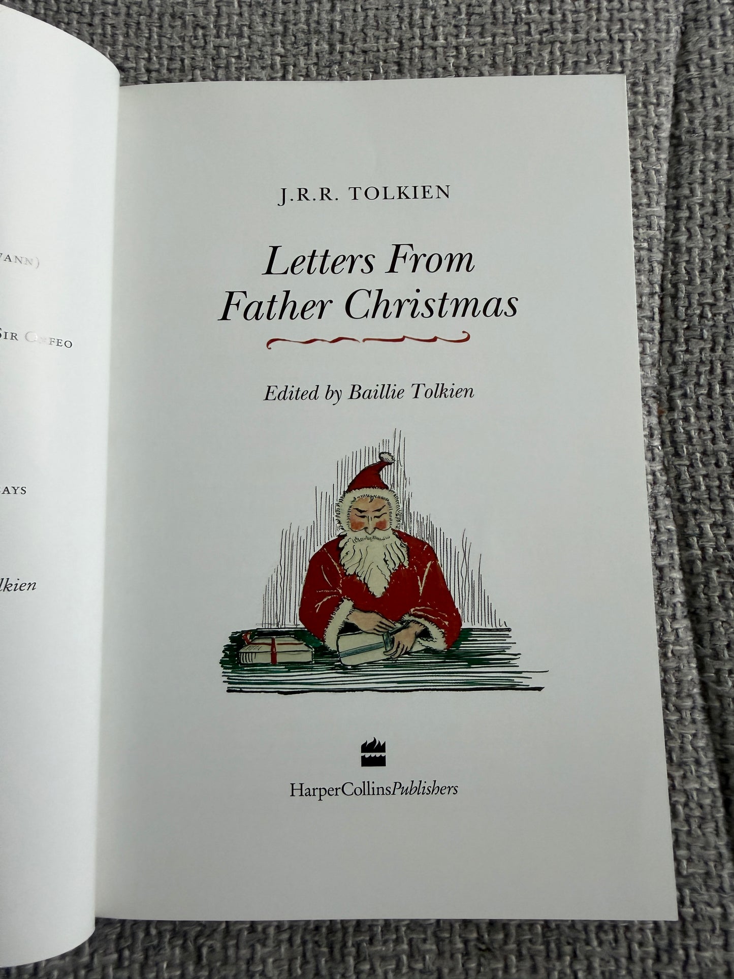 2015 J. R. R. Tolkien Letters From Father Christmas Edited By Baillie Tolkien (HarperCollins)