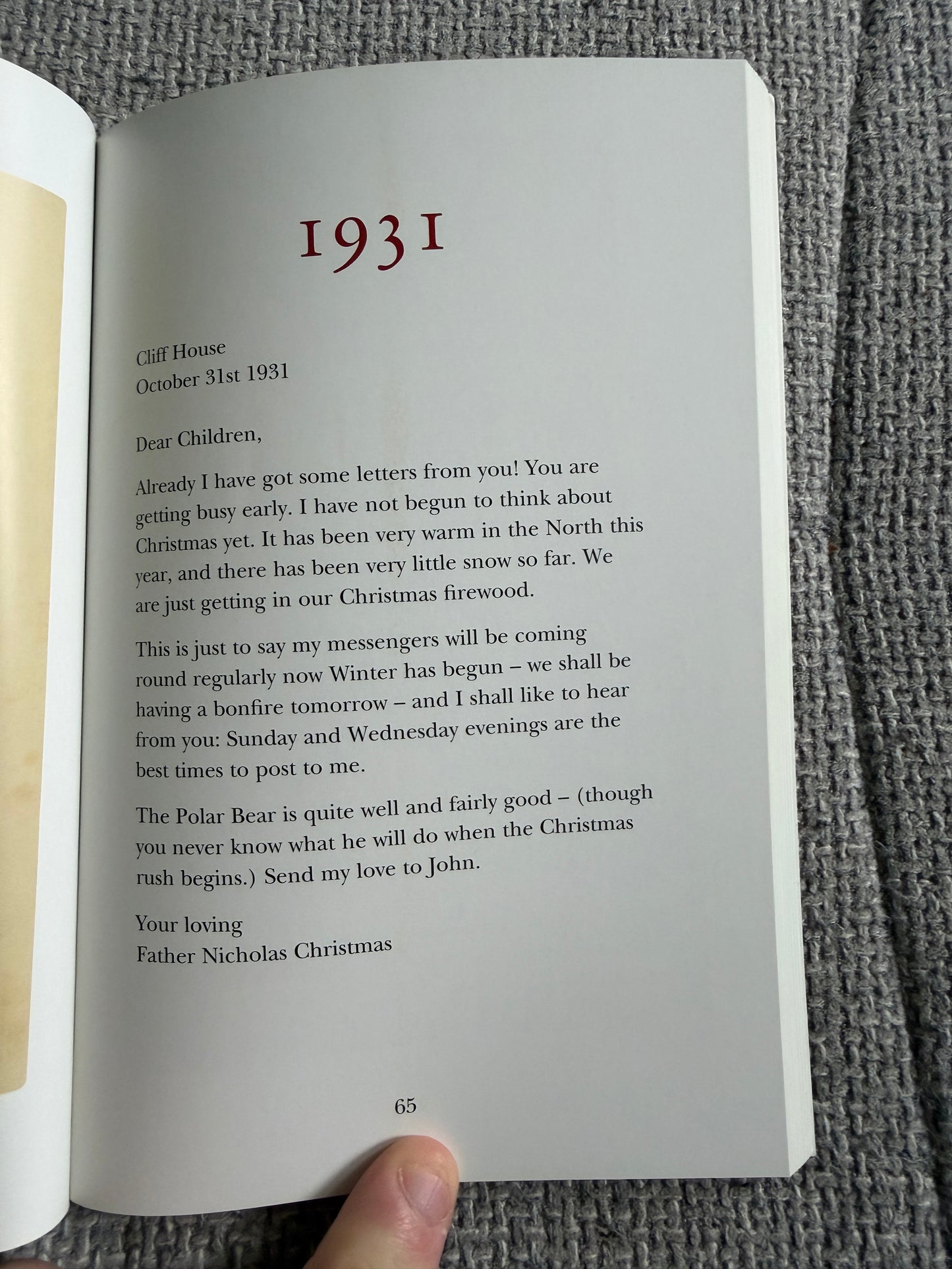 2015 J. R. R. Tolkien Letters From Father Christmas Edited By Baillie Tolkien (HarperCollins)