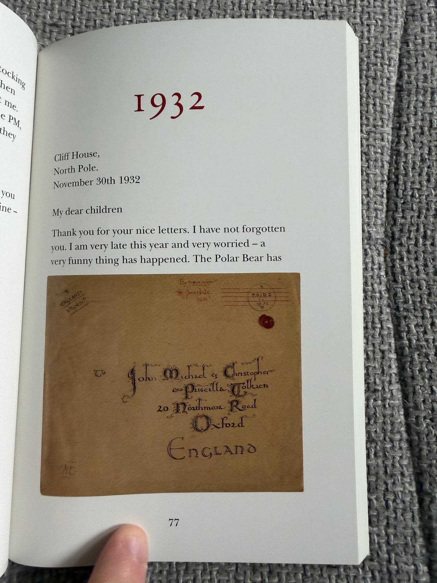 2015 J. R. R. Tolkien Letters From Father Christmas Edited By Baillie Tolkien (HarperCollins)