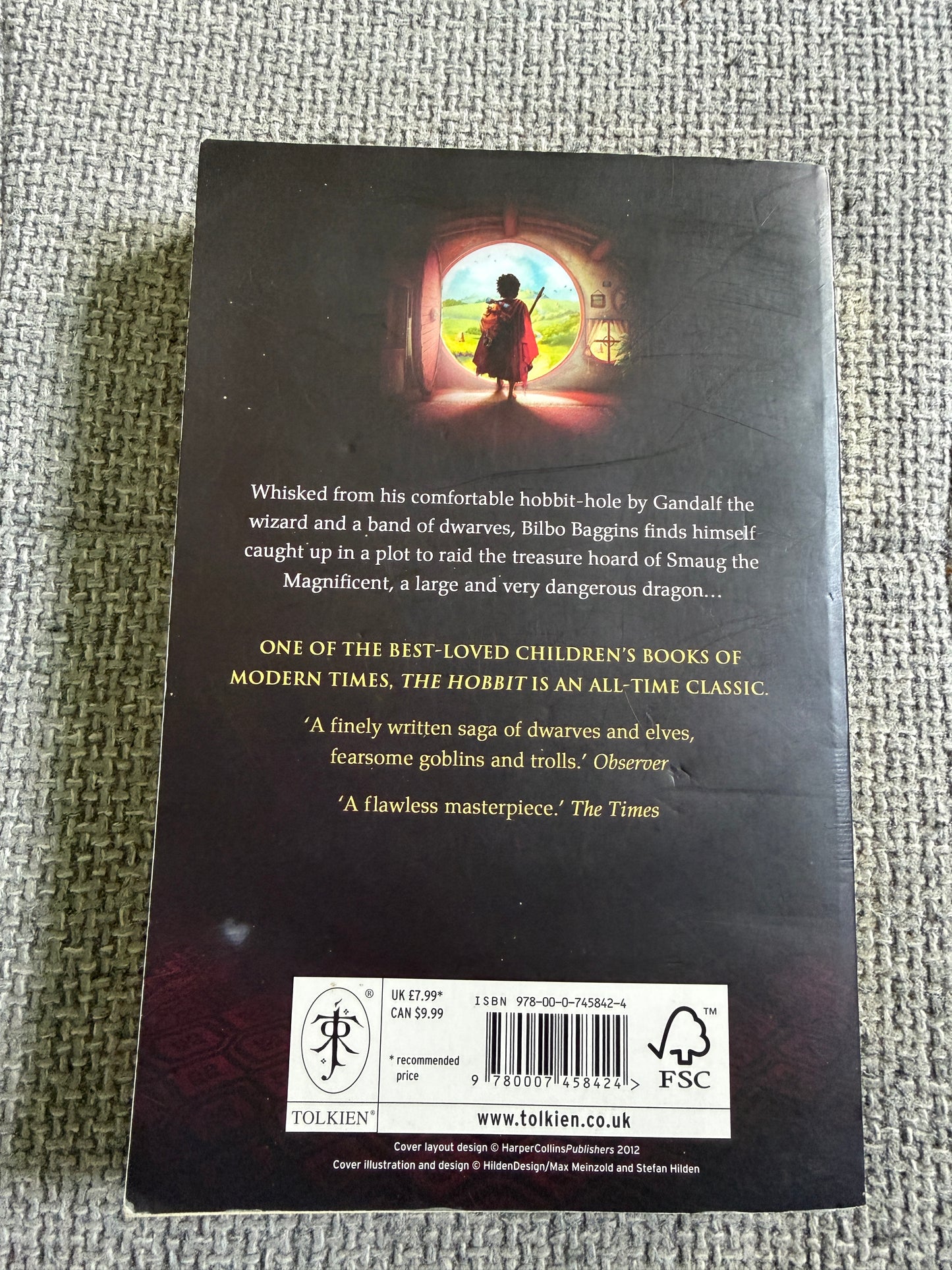2012 The Hobbit - J. R. R. Tolkien (David Wyatt illust) HarperCollins