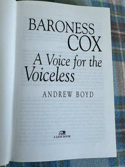 1998*1st* A Voice For The Voiceless - Baroness Cox(Lion Books)
