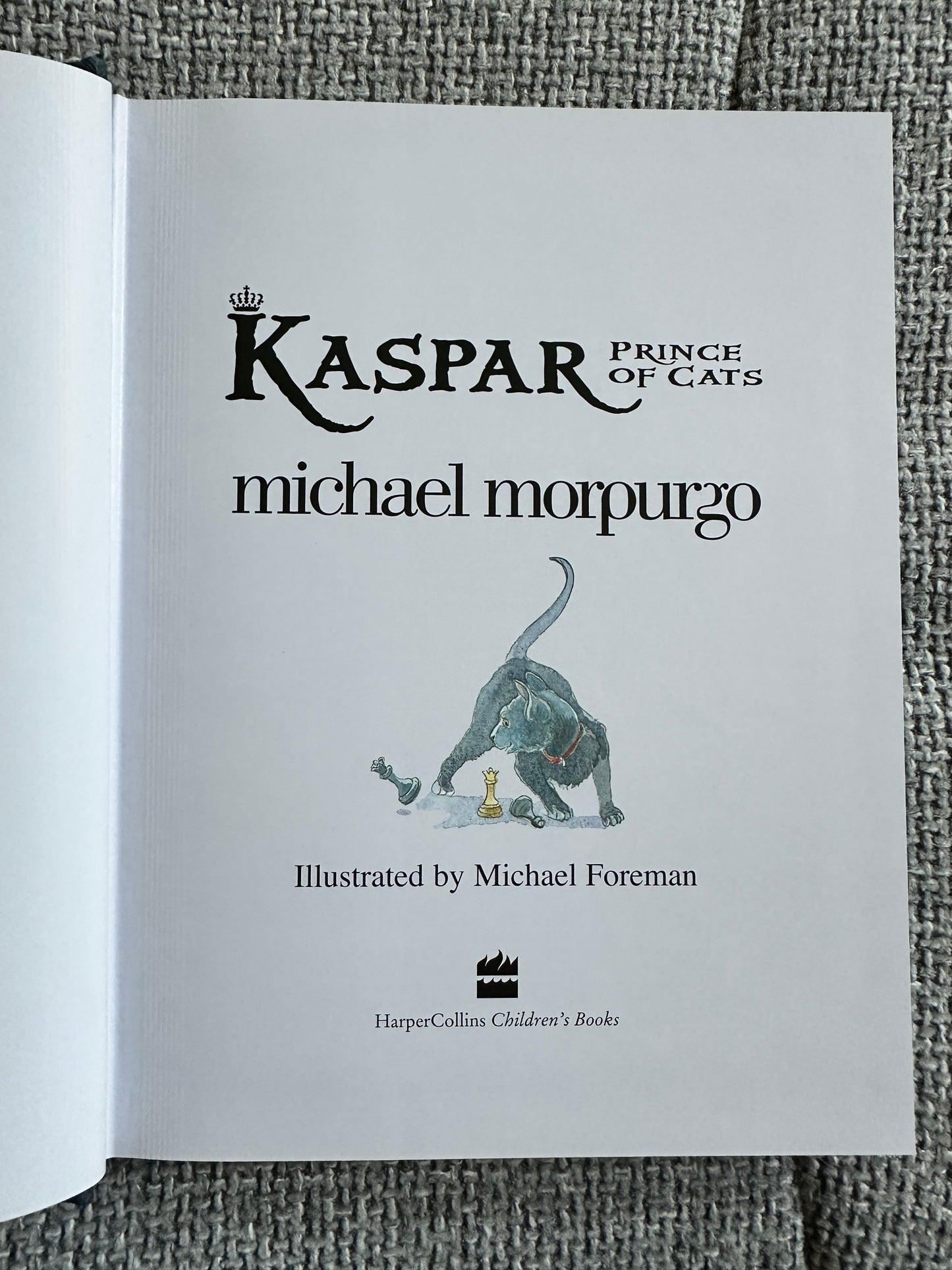 2008*1st* Kaspar Prince Of Cats - Michael Morpurgo(Michael Foreman Illust)HarperCollins