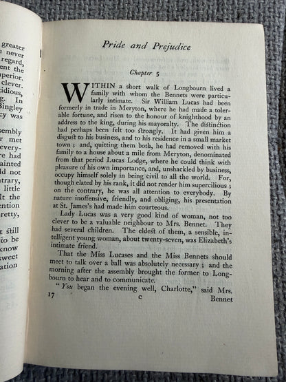 1927 Pride & Prejudice (Adelphi Series) The Works Of Jane Austen (Martin Secker Publishing)