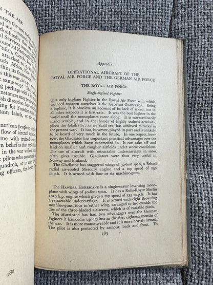 1941*1st* War in the Air: September 1939 to May 1941 by David Garnett, published by Chatto & Windus