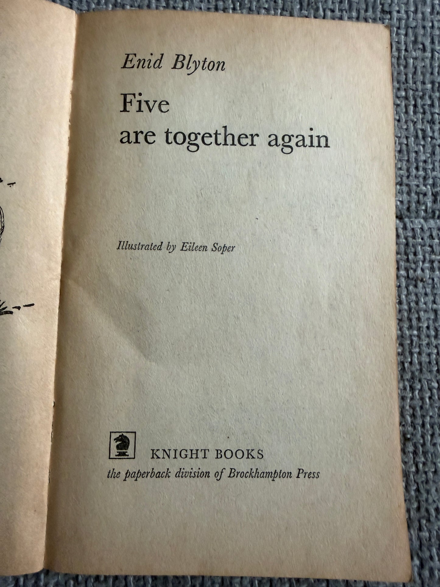 1975 Five Are Together Again - Enid Blyton (Eileen Soper illust) Knight Books