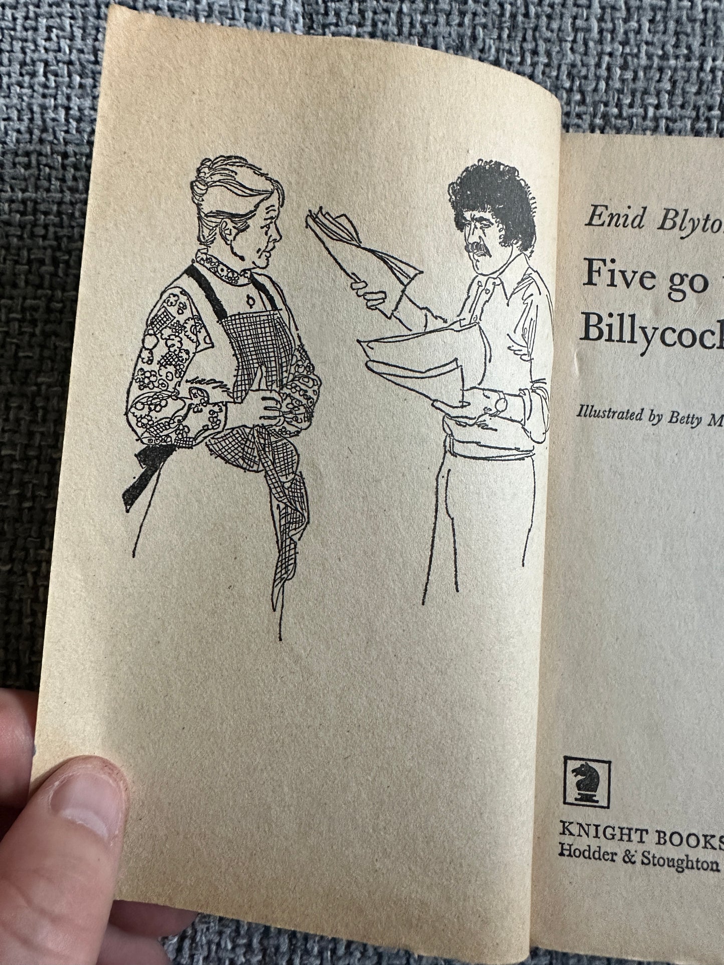 1977 Five Go To Billycock Hill - Enid Blyton(Betty Maxey Illust)Knight Books