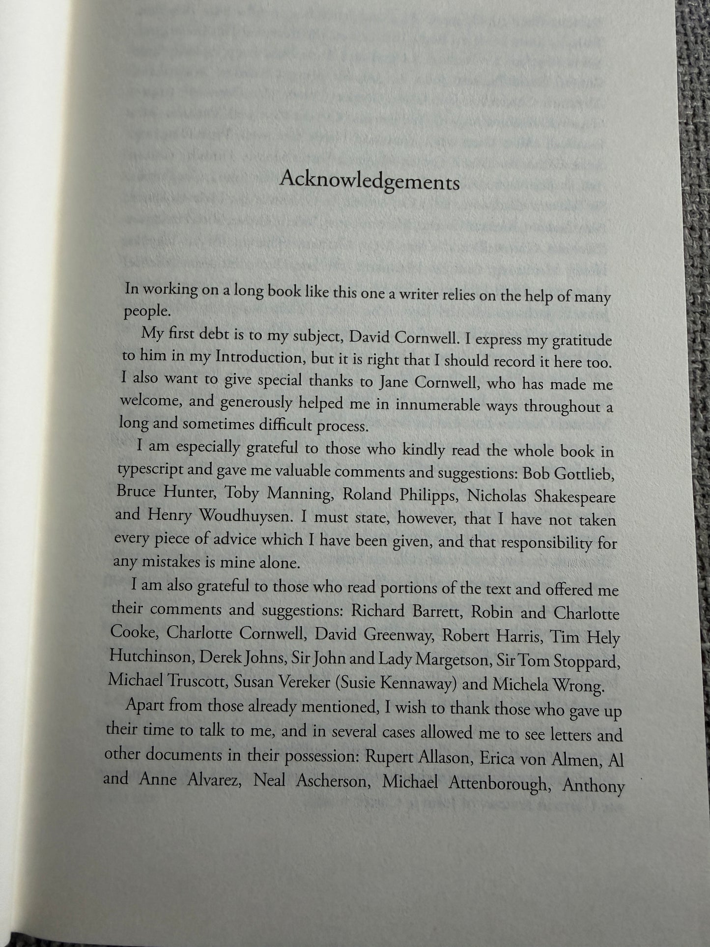 2015 John Le Carré The Biography- Adam Sisman (Bloomsbury)