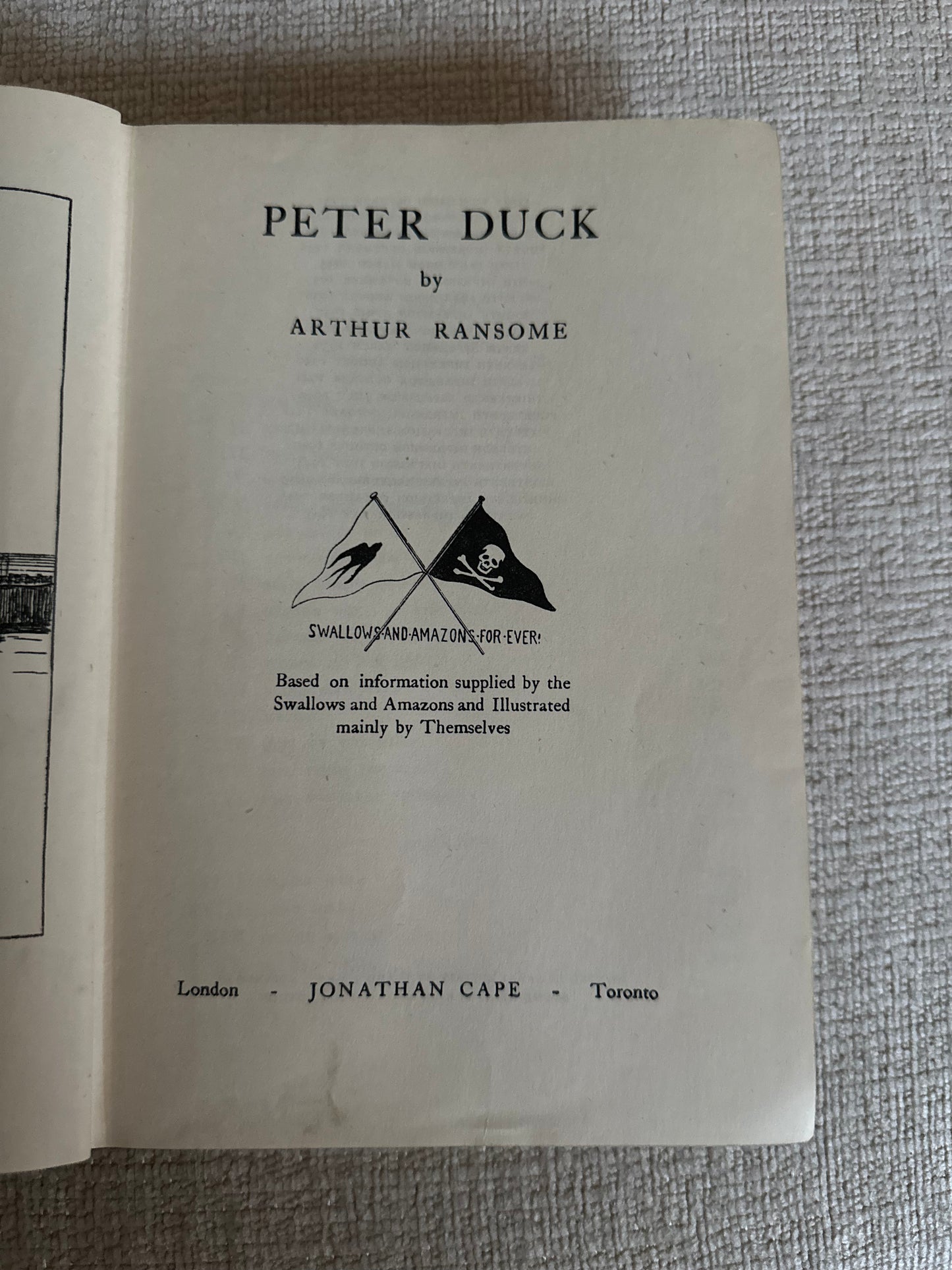 1947 Peter Duck - Arthur Ransome(Jonathan Cape Publisher)