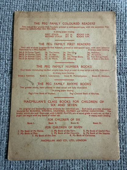 1946 The Peg Family Coloured Readers IV - A. Simon & Sue (MacMillan & Co. Ltd)