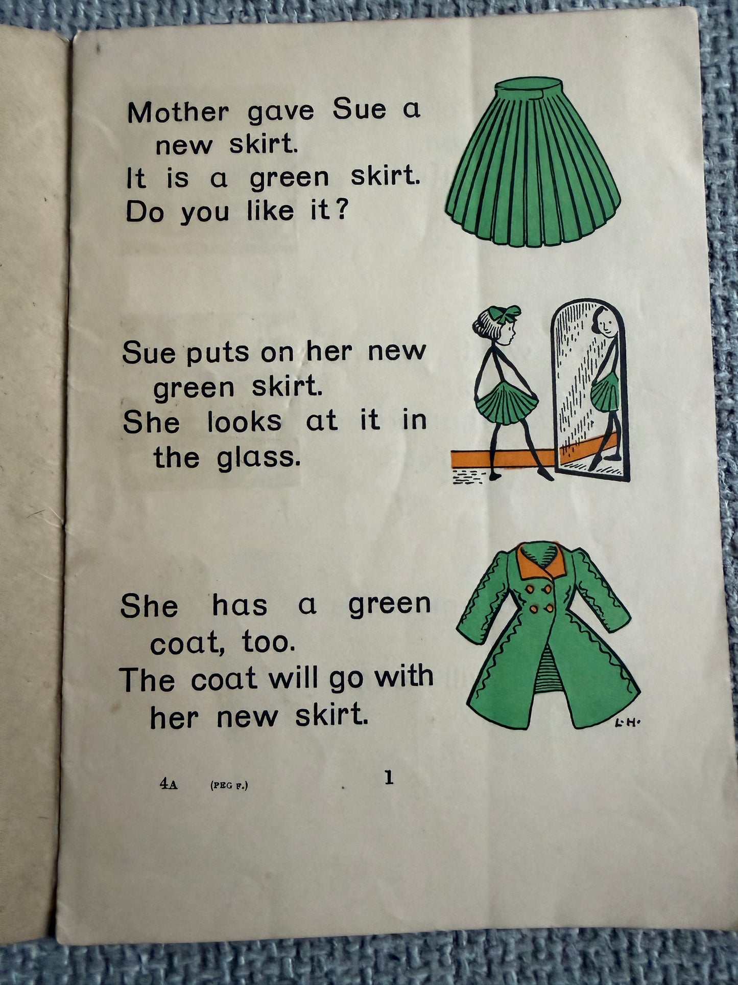 1946 The Peg Family Coloured Readers IV - A. Simon & Sue (MacMillan & Co. Ltd)