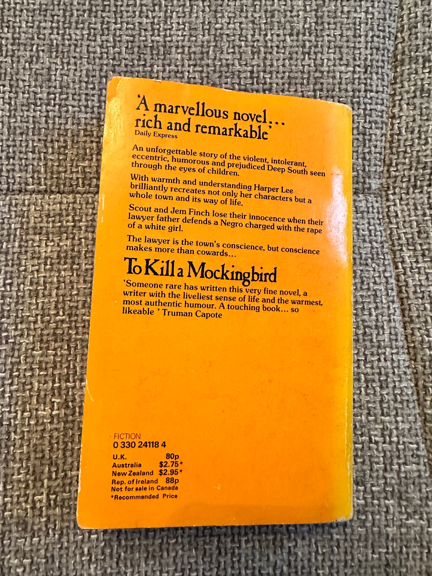 1974*1st* To Kill A Mockingbird - Harper Lee(Pan)