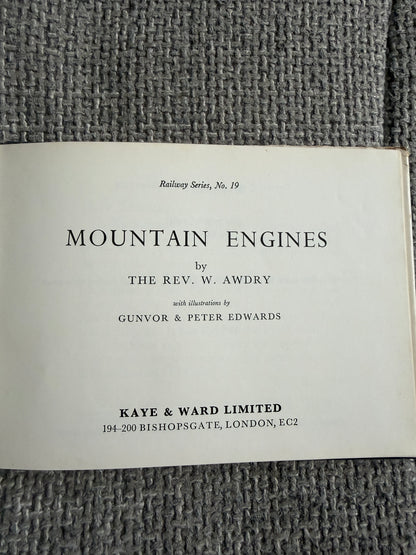 1967 Mountain Engines (No.19)Rev W. Awdry (Peter & Gunvor Edwards illust) Kaye & Ward Ltd)