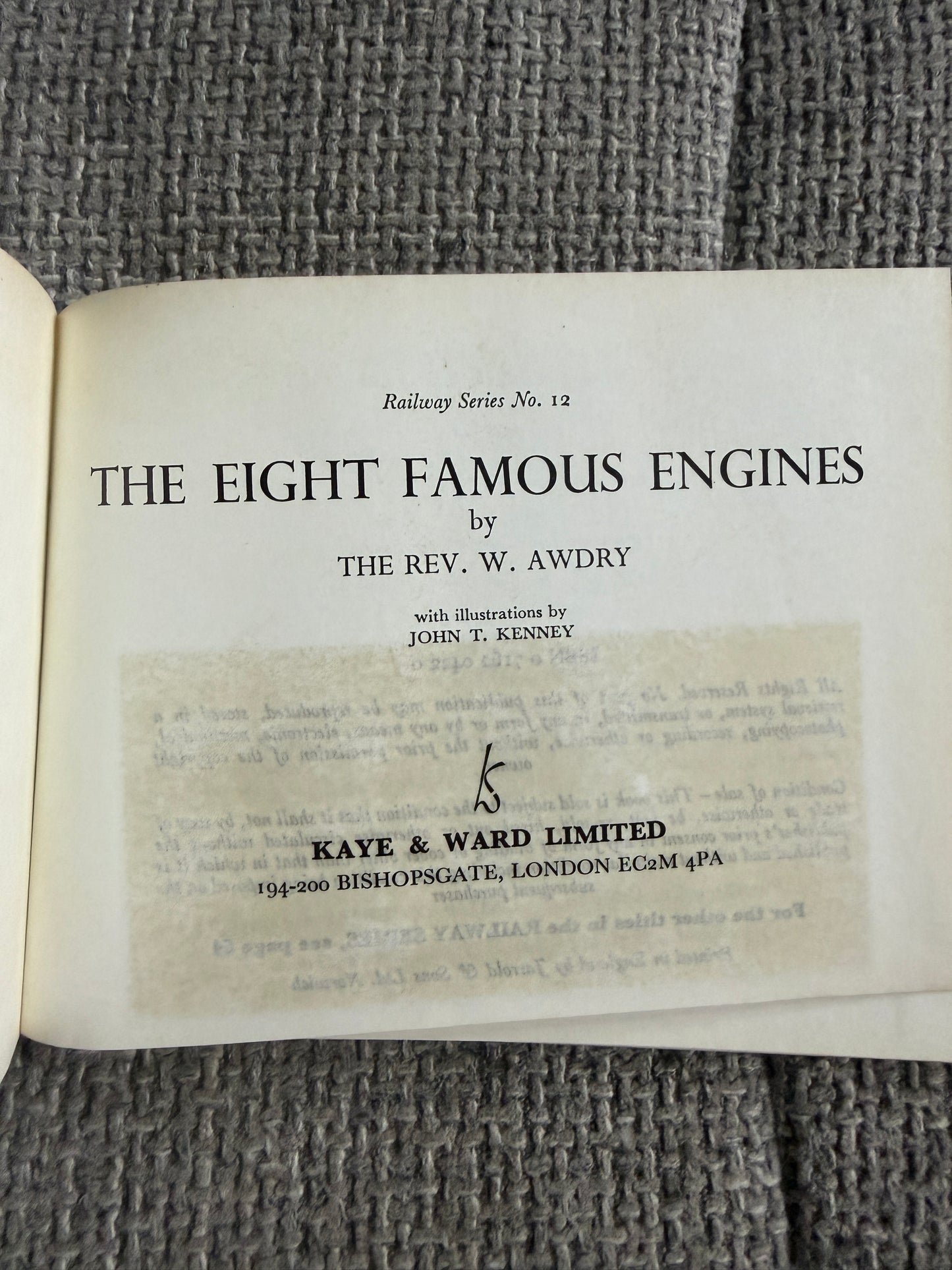 1971 The Eight Famous Engines(No.12) The Rev W. Awdry (John T. Kenney illust) Kaye & Ward Ltd)