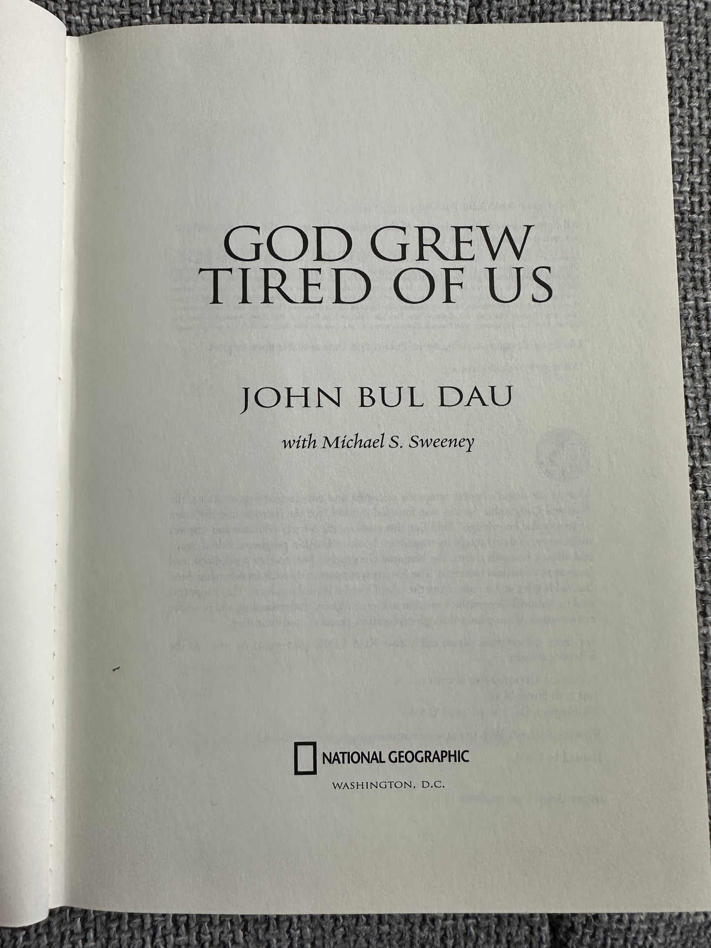 2007*1st* God Grew Tired Of Us - John Bul Dau(National Geographic)