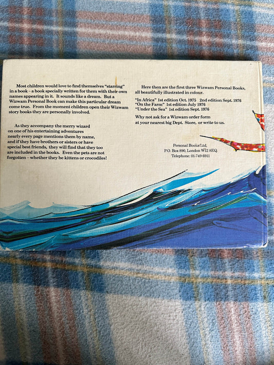 1975*1st* Wizwam & Sarah Under The Sea - Jane Carruth(Cab Richardson Illust) Personal Books Ltd - Honeyburn Books (UK)