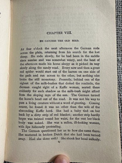 1883 The Story Of An African Farm - Olive Schriener(Hutchinson & Co )