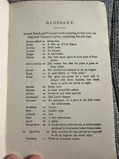 1883 The Story Of An African Farm - Olive Schriener(Hutchinson & Co )