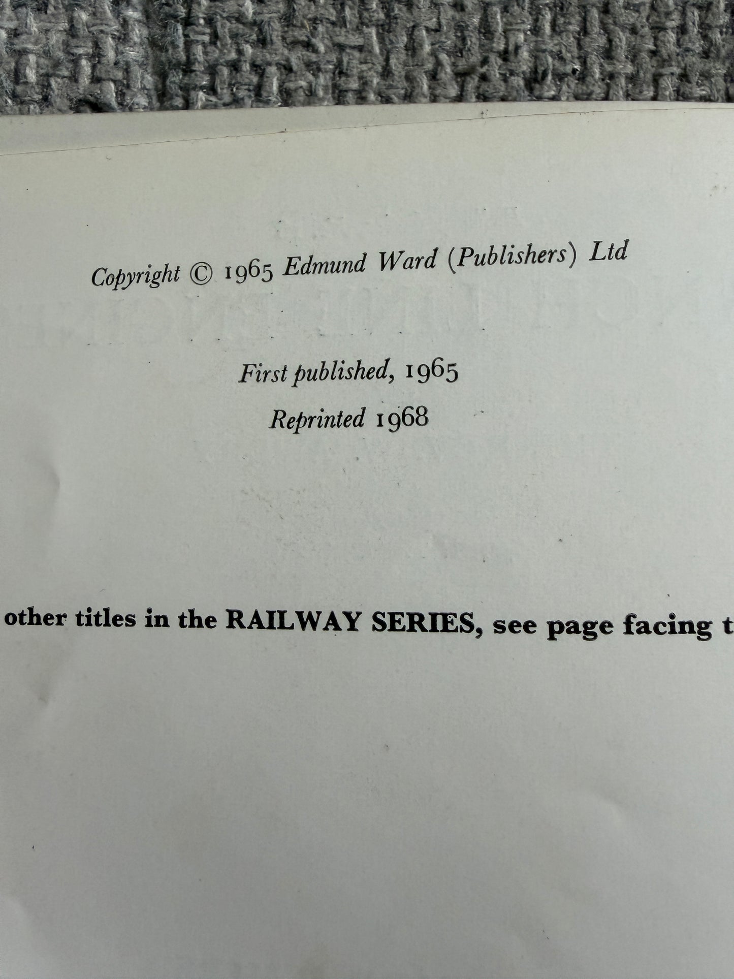 1968 Branch Line Engines(No16) The Rev W. Awdry (John T. Kenney illust) Kaye & Ward Ltd