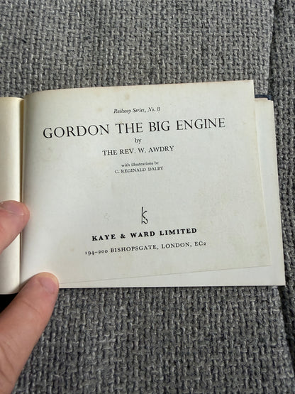 1970 Gordon The Big Engine (No8) The Rev W. Awdry (C. Reginald Dalby illust) Kaye & Ward Ltd