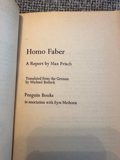 1974 Homo Faber - Max Frisch(Penguin)