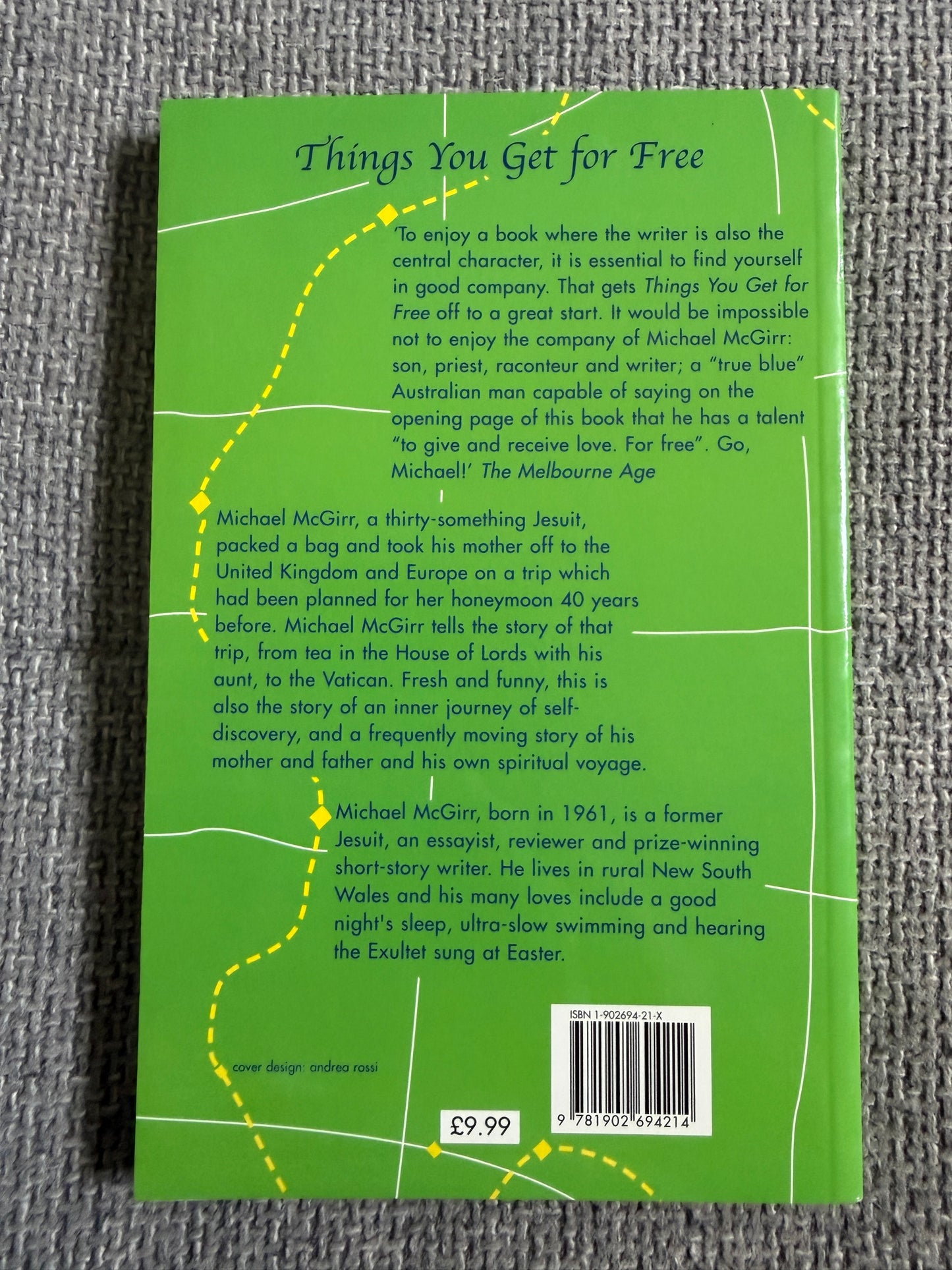2001*1st* Things You Get For Free - Michael McGirr (Azure Publisher)