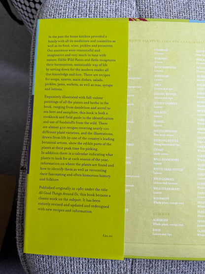 2010 Edible Wild Plants & Herbs - Pamela Michael (Christabel King painting) Grub Street Publisher