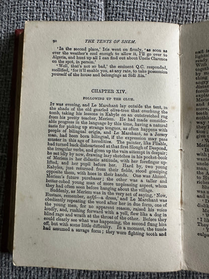 1910 The Tents Of Shem - Grant Allen(Caxton Publishers)