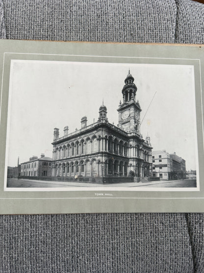 c.1905–1910 Views of Hull and Beverley, W.R.&S. Reliable Series — early photographic souvenir album featuring Hull and Beverley, including Hull Town Hall, Hymers College, Holy Trinity Church, Pearson’s Park and King Edward Street with trams.