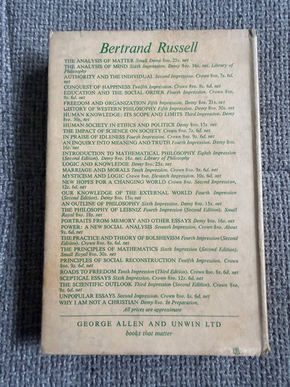 1957 On Education (Especially In Early Childhood) Bertrand Russell (George Allen & Unwin Ltd)