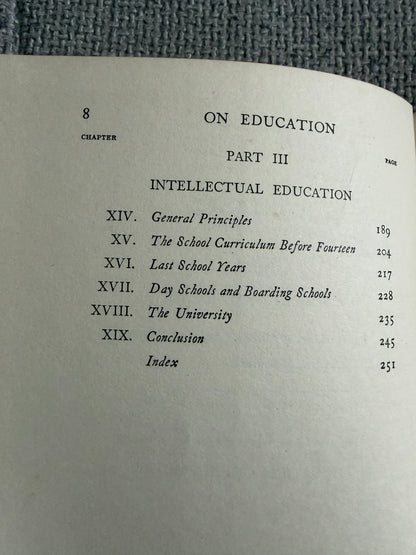 1957 On Education (Especially In Early Childhood) Bertrand Russell (George Allen & Unwin Ltd)
